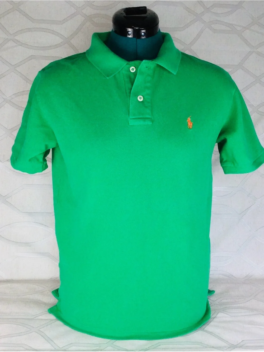 Ralph Lauren Bright Green Youth Polo Shirt size large 14-16